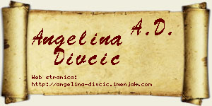 Angelina Divčić vizit kartica